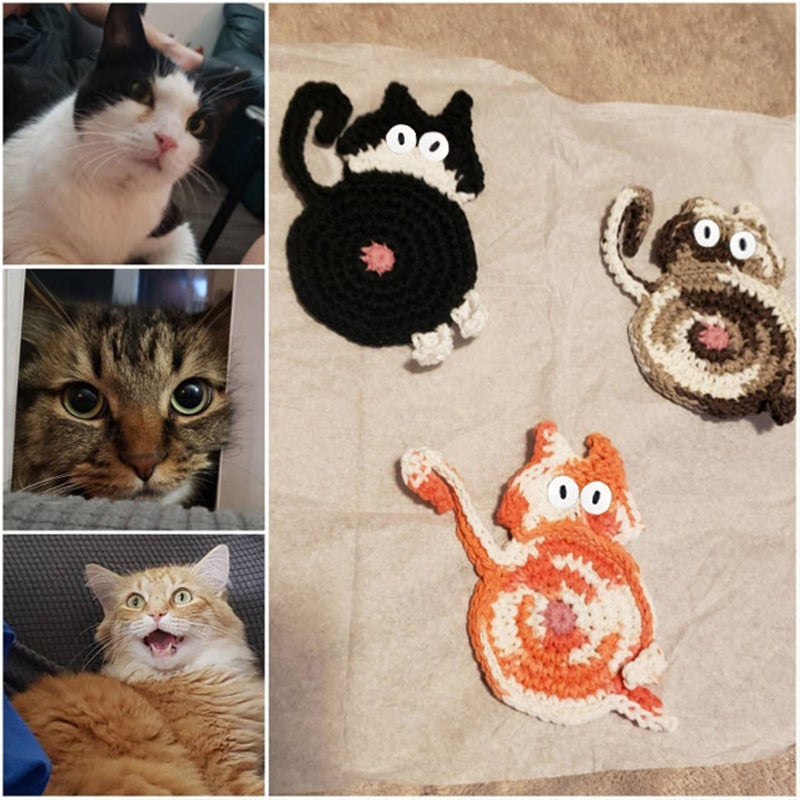 😻Hot Sale🐱Cat Butt Coasters🔥