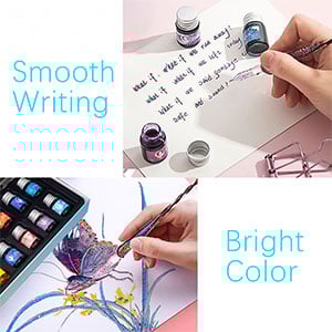 ✨Hot Sale✨-🎨2023 Calligraphy Glass Dip Pen Ink Set