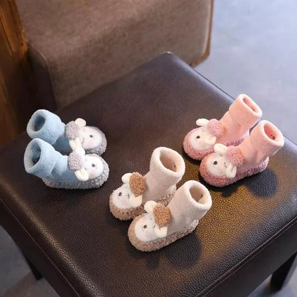 👶Baby Cartoon Plush Cotton Toddler Shoes