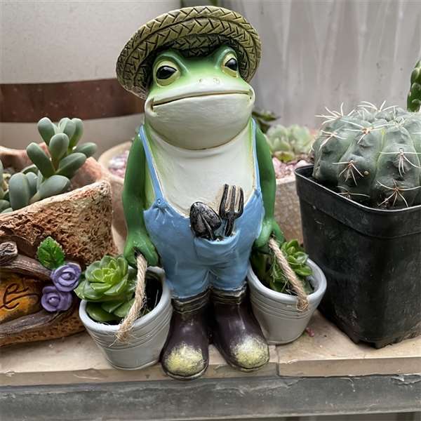 🔥HOT SALE🔥-🐸Resin Funny Frogs Garden Statue😂