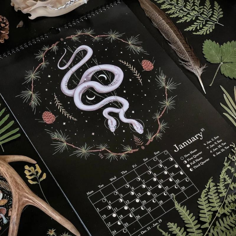 🎁Hot Sale-40% Off🔥2024 Dark Forest Lunar Calendar