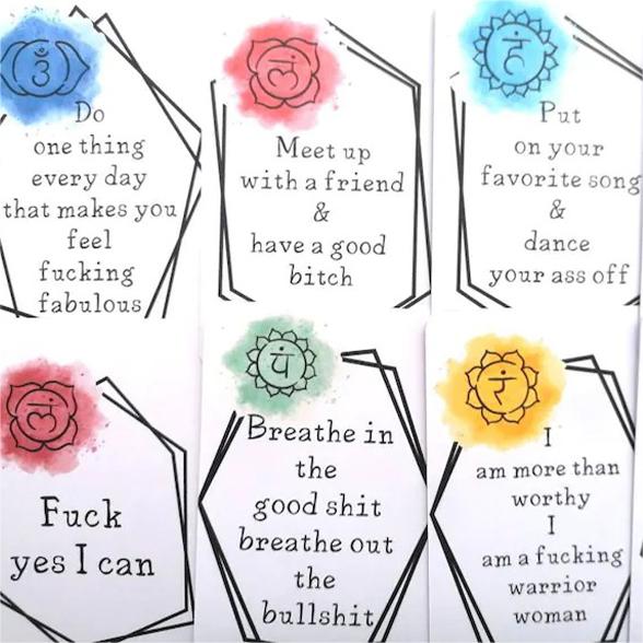🎅Funny Affirmation Card Gift With Storage Pouch🎁