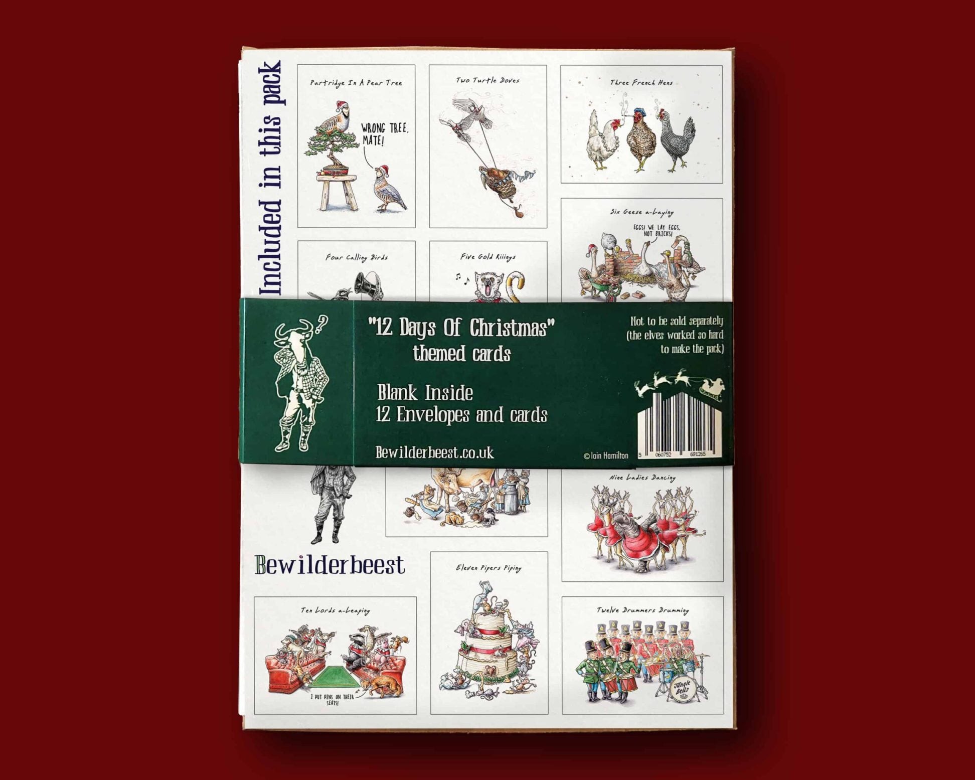 🎄Early Christmas Sale🔥-Twelve Days Of Christmas Card Set