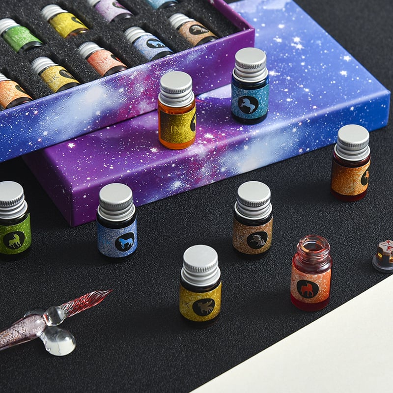 ✨Hot Sale✨-🎨2023 Calligraphy Glass Dip Pen Ink Set