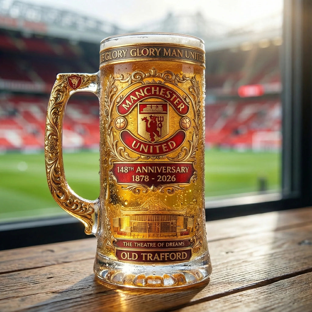 Manchester United 148th Anniversary Heritage Beer Stein (1878–2026)