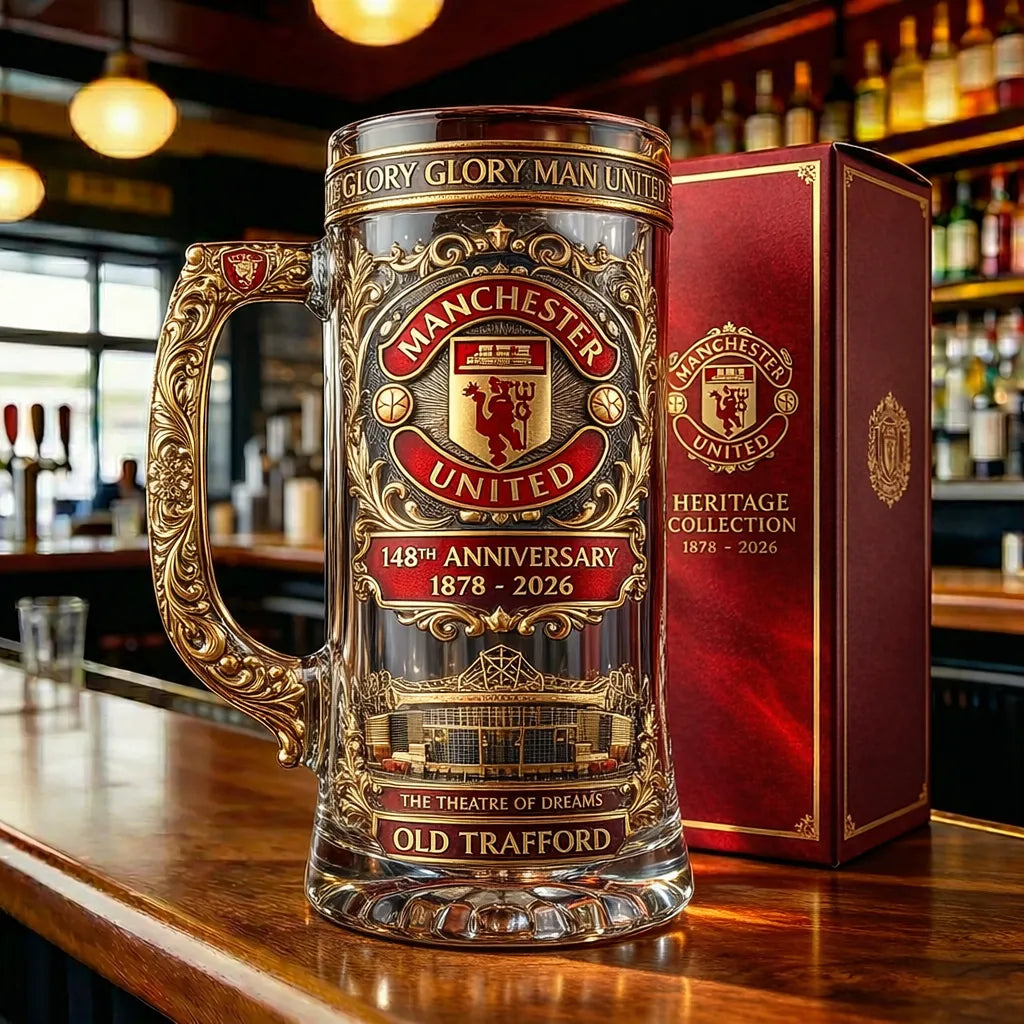 Manchester United 148th Anniversary Heritage Beer Stein (1878–2026)