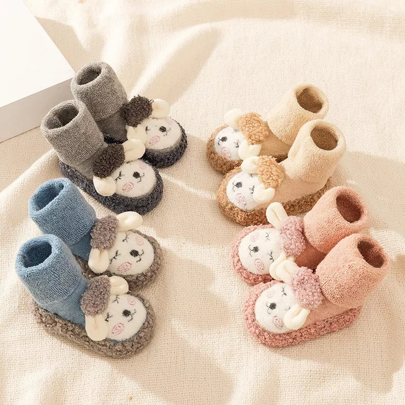 👶Baby Cartoon Plush Cotton Toddler Shoes