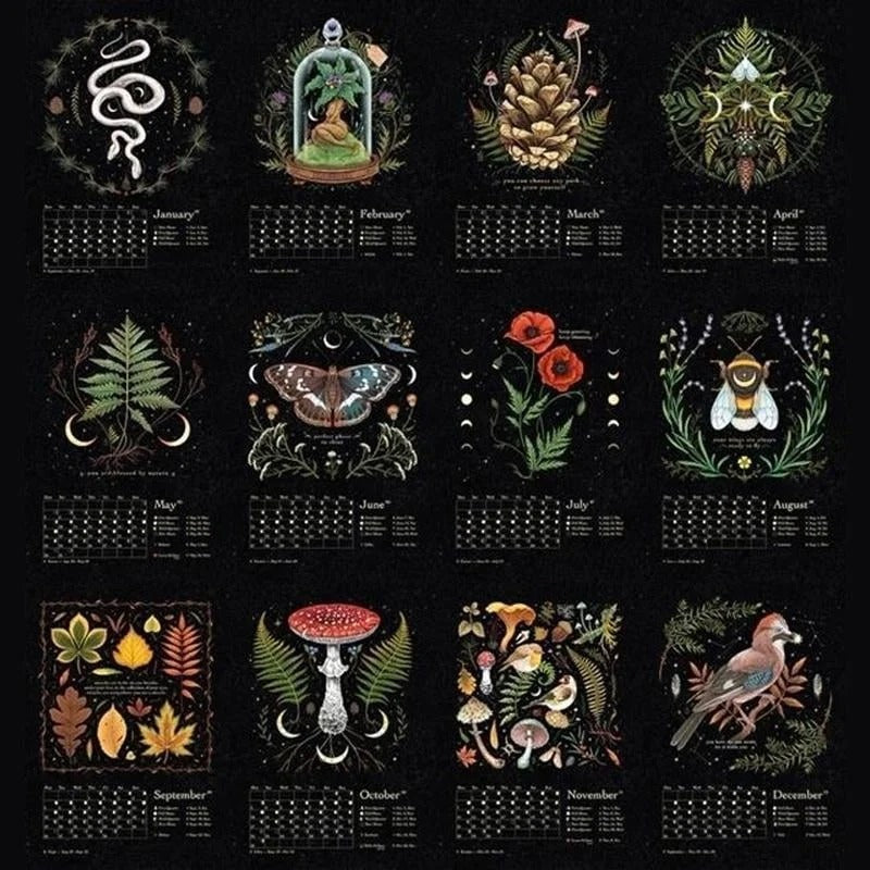 🎁Hot Sale-40% Off🔥2024 Dark Forest Lunar Calendar
